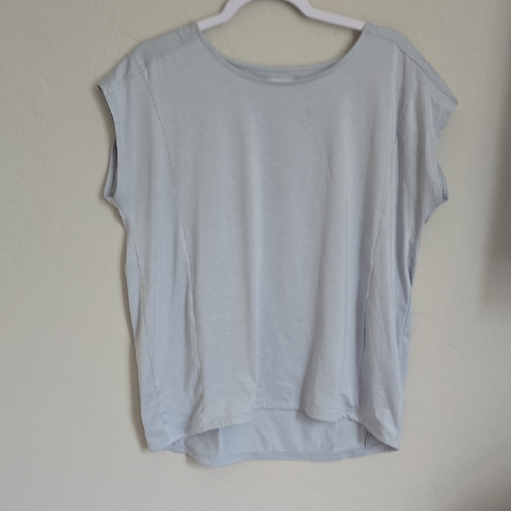 Columbia Gray Cap Sleeve Relaxed T-Shirt